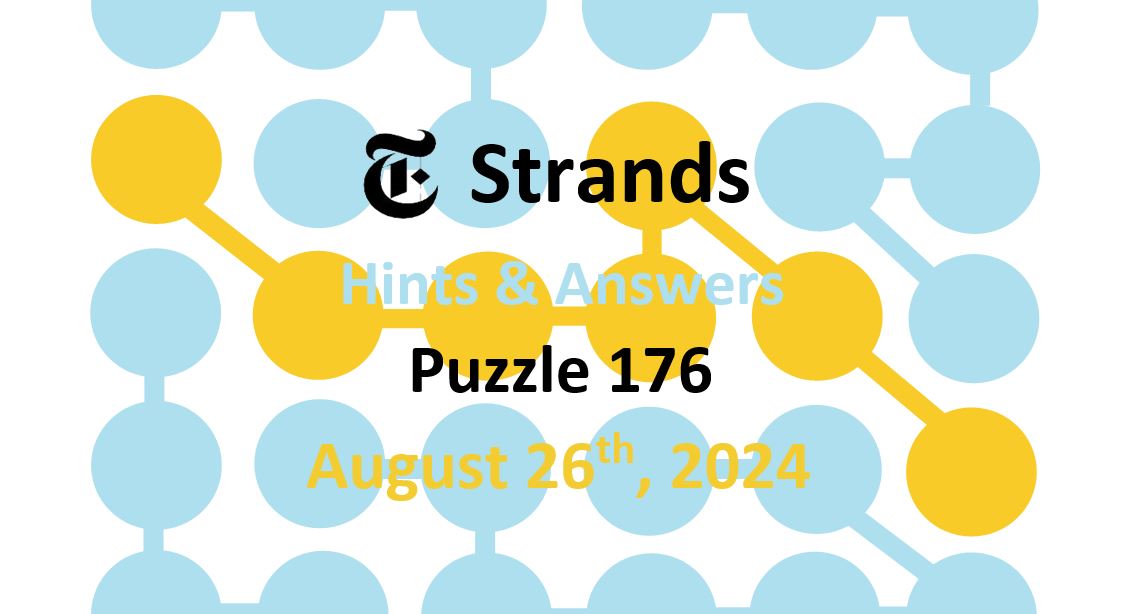 Daily Strands 176 Answers Today - 26th August 2024
