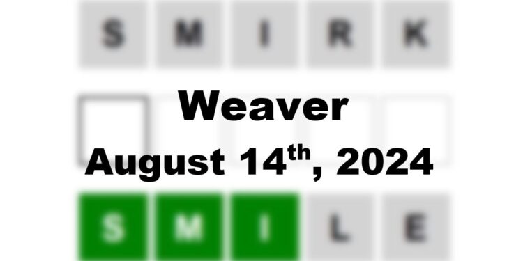 Daily Weaver Answers - 14th August 2024