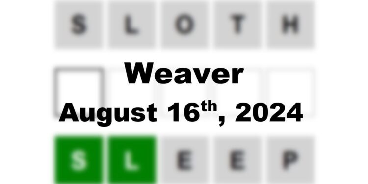 Daily Weaver Answers - 16th August 2024
