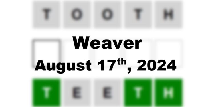 Daily Weaver Answers - 17th August 2024