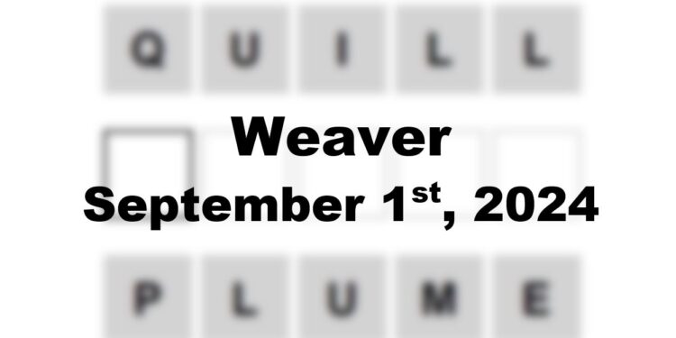 Daily Weaver Answers - 1st September 2024