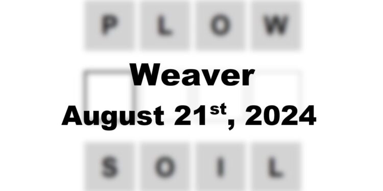 Daily Weaver Answers - 21st August 2024