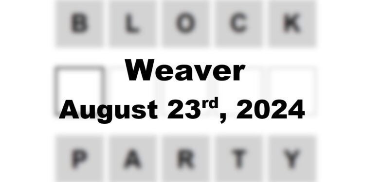 Daily Weaver Answers - 23rd August 2024