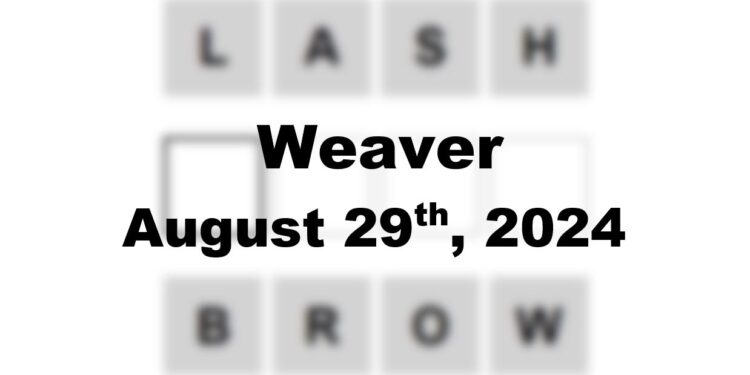 Daily Weaver Answers - 29th August 2024