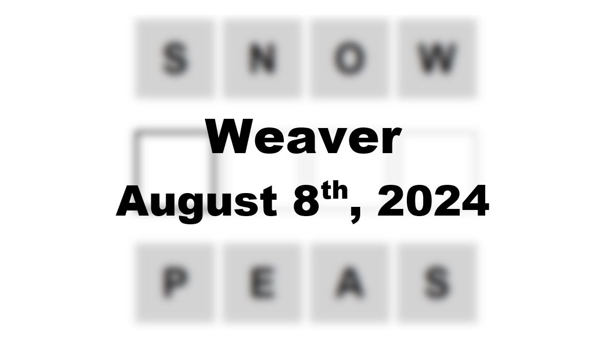 Daily Weaver Answers - 8th August 2024