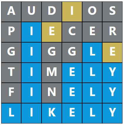 Daily Word Hurdle #1859 Morning Answer - 3rd August 2024