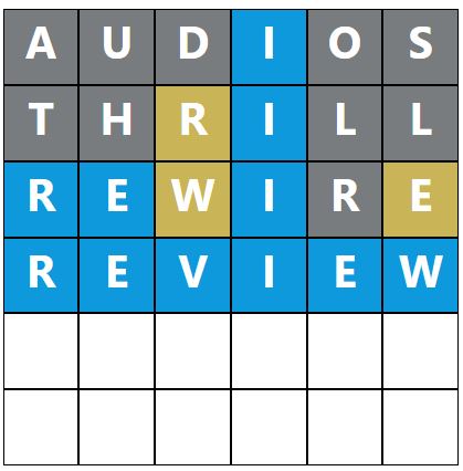 Daily Word Hurdle #1860 Afternoon Answer - 3rd August 2024