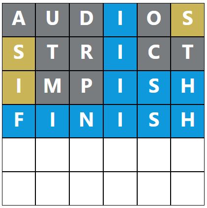 Daily Word Hurdle #1861 Morning Answer - 4th August 2024