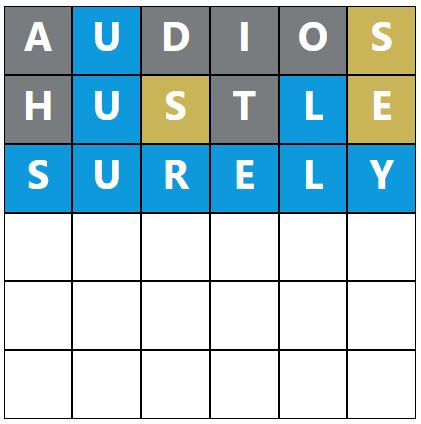 Daily Word Hurdle #1862 Afternoon Answer - 4th August 2024