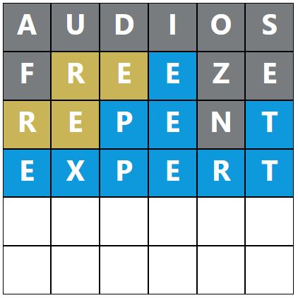 Daily Word Hurdle #1871 Morning Answer - 9th August 2024