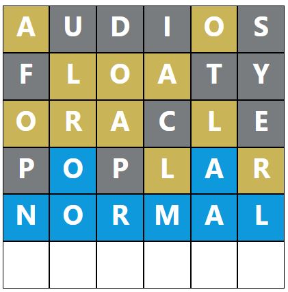 Daily Word Hurdle #1874 Afternoon Answer - 10th August 2024
