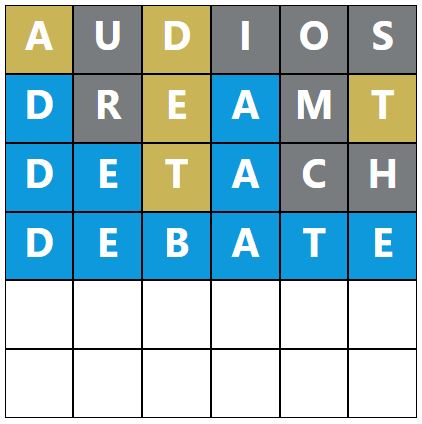 Daily Word Hurdle #1875 Morning Answer - 11th August 2024