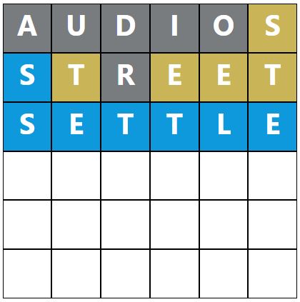 Daily Word Hurdle #1882 Afternoon Answer - 14th August 2024