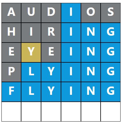 Daily Word Hurdle #1891 Morning Answer - 19th August 2024