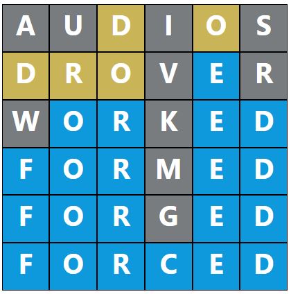 Daily Word Hurdle #1892 Afternoon Answer - 19th August 2024