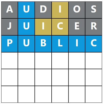 Daily Word Hurdle #1893 Morning Answer - 20th August 2024