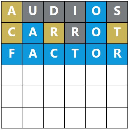 Daily Word Hurdle #1895 Morning Answer - 21st August 2024