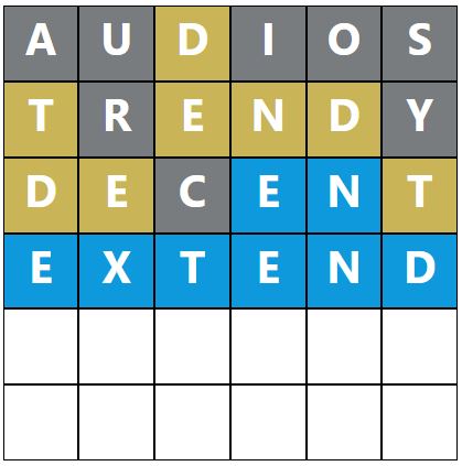 Daily Word Hurdle #1897 Morning Answer - 22nd August 2024