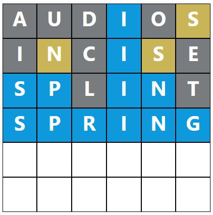 Daily Word Hurdle #1900 Afternoon Answer - 23rd August 2024