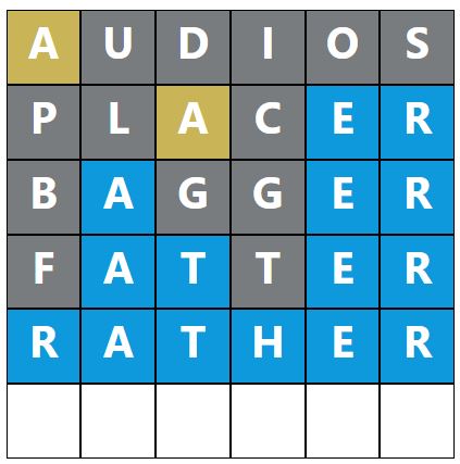 Daily Word Hurdle #1911 Morning Answer - 29th August 2024