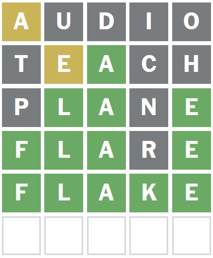 Daily Wordle Answer 1140 - 2nd August 2024