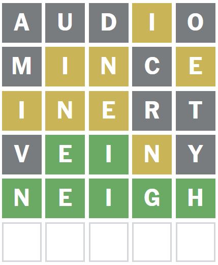 Daily Wordle Answer 1151 - 13th August 2024