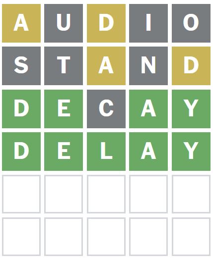 Daily Wordle Answer 1158 - 20th August 2024