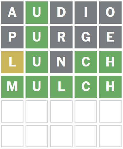 Daily Wordle Answer 1159 - 21st August 2024