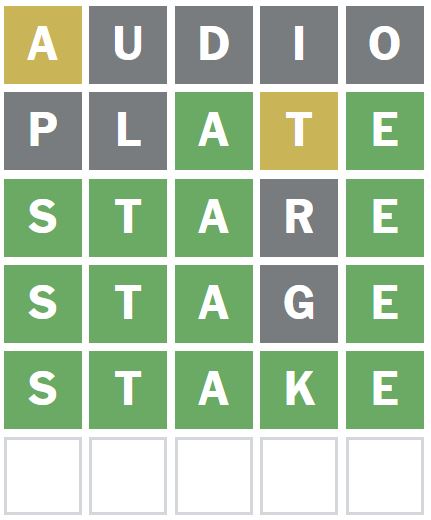 Daily Wordle Answer 1164 - 26th August 2024