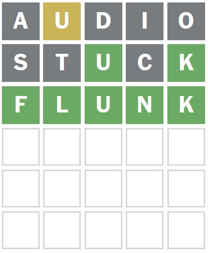 Daily Wordle Answer 1167 - 29th August 2024