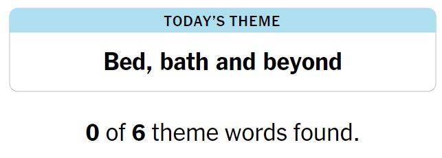 NYT Strands 156 Theme - 6th August 2024