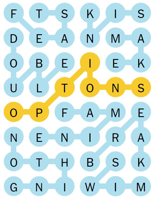 NYT Strands 166 Completed Puzzle - 16th August 2024