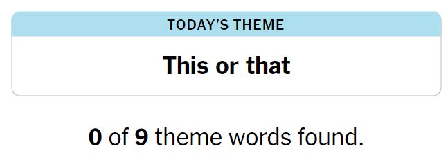 NYT Strands 166 Theme - 16th August 2024