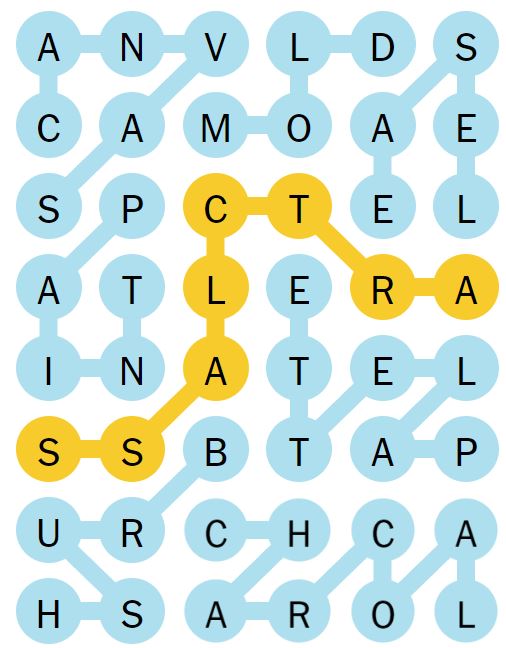 NYT Strands 168 Completed Puzzle - 18th August 2024