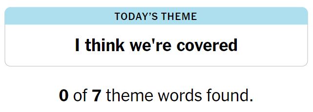 NYT Strands 170 Theme - 20th August 2024