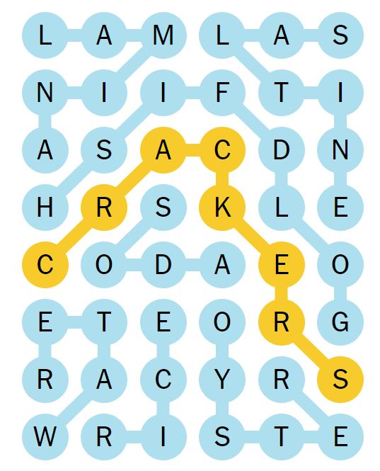 NYT Strands 174 Completed Puzzle - 24th August 2024