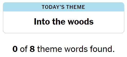 NYT Strands 175 Theme - 25th August 2024