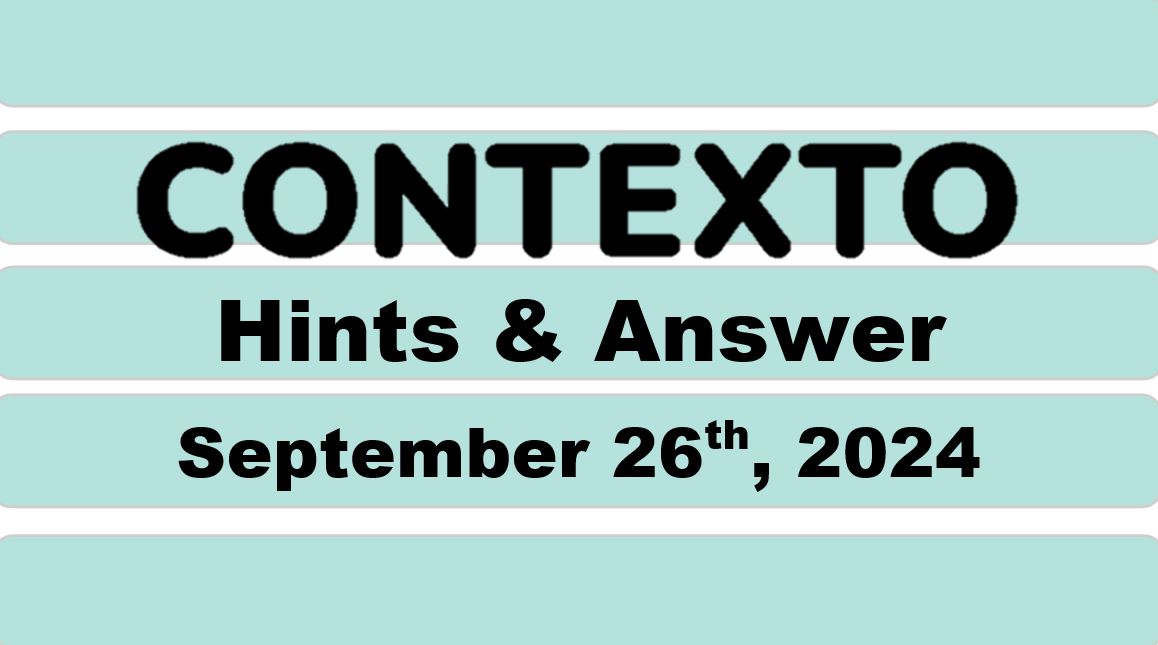 Daily Contexto 739 - September 26th 2024
