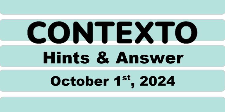 Daily Contexto 744 - October 1st 2024