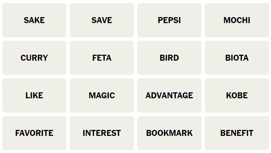 Daily NYT Connections 459 Puzzle - 12th September 2024