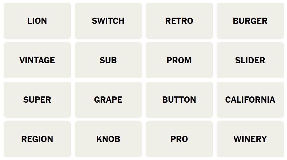 Daily NYT Connections 461 Puzzle - 14th September 2024