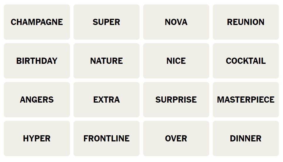 Daily NYT Connections 466 Puzzle - 19th September 2024