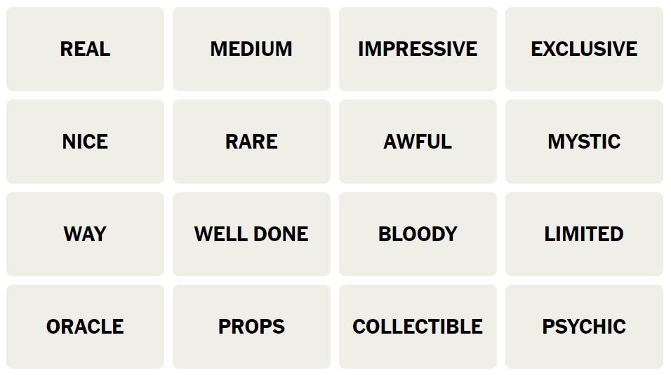 Daily NYT Connections 468 Puzzle - 21st September 2024