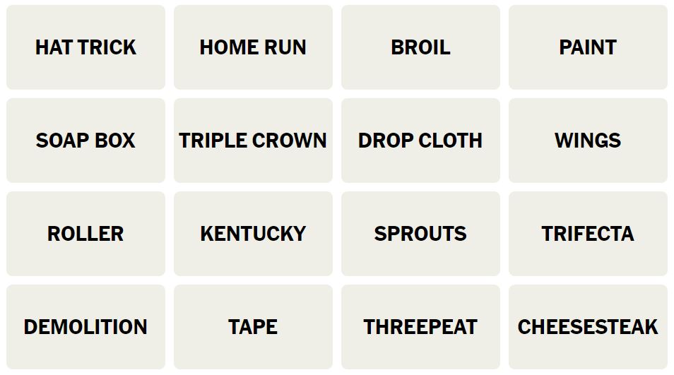 Daily NYT Connections 472 Puzzle - 25th September 2024