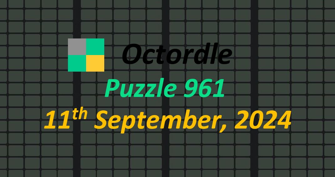 Daily Octordle 11th September 2024 Answers Today 961