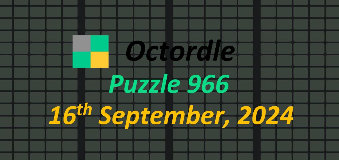 Daily Octordle 16th September 2024 Answers Today 966