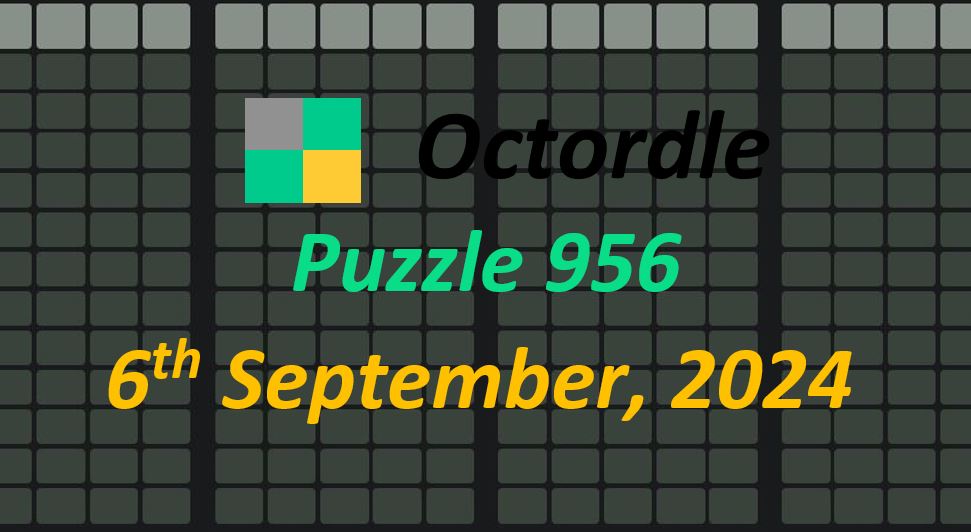 Daily Octordle 6th September 2024 Answers Today 956