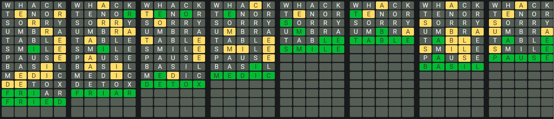 Daily Octordle 952 Rescue Answer - September 2nd 2024