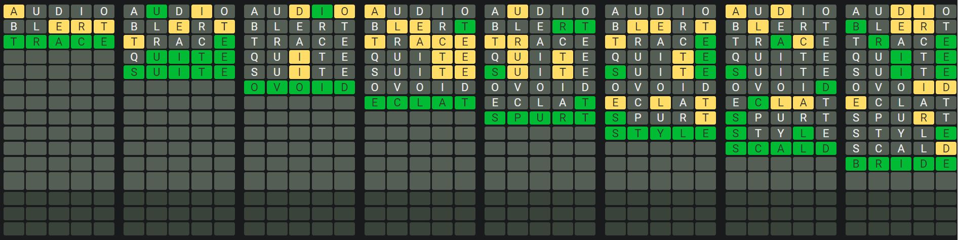Daily Octordle 952 Sequence Answer - September 2nd 2024