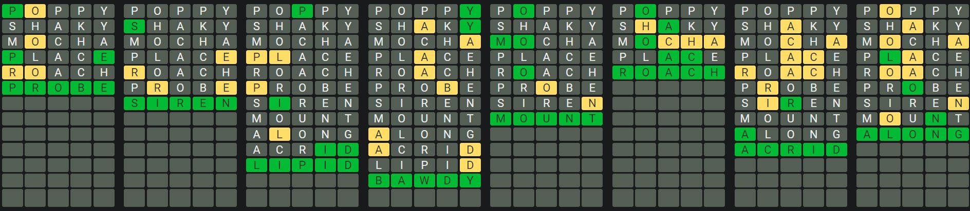 Daily Octordle 953 Rescue Answer - September 3rd 2024